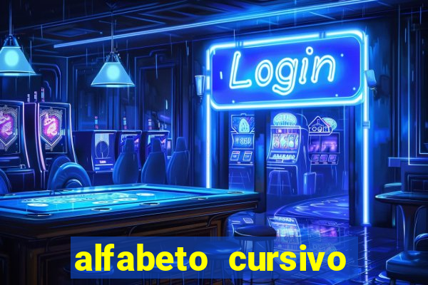 alfabeto cursivo pontilhado para imprimir pdf